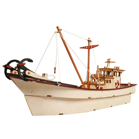 Desktop Wooden Model Kit - Fishing Boat - Arts & Crafts Korea