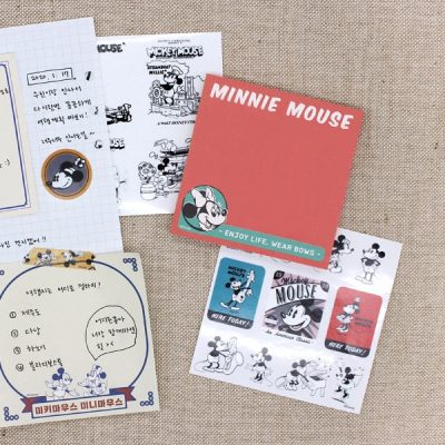 Retro Minnie Mouse Memo Pad - Arts & Crafts Korea