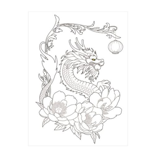 Auspicious Animals Coloring Book - Image 5