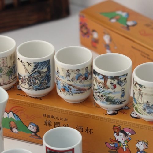 Ceramic Soju Shot Cups - Shin Yun-bok - Image 2